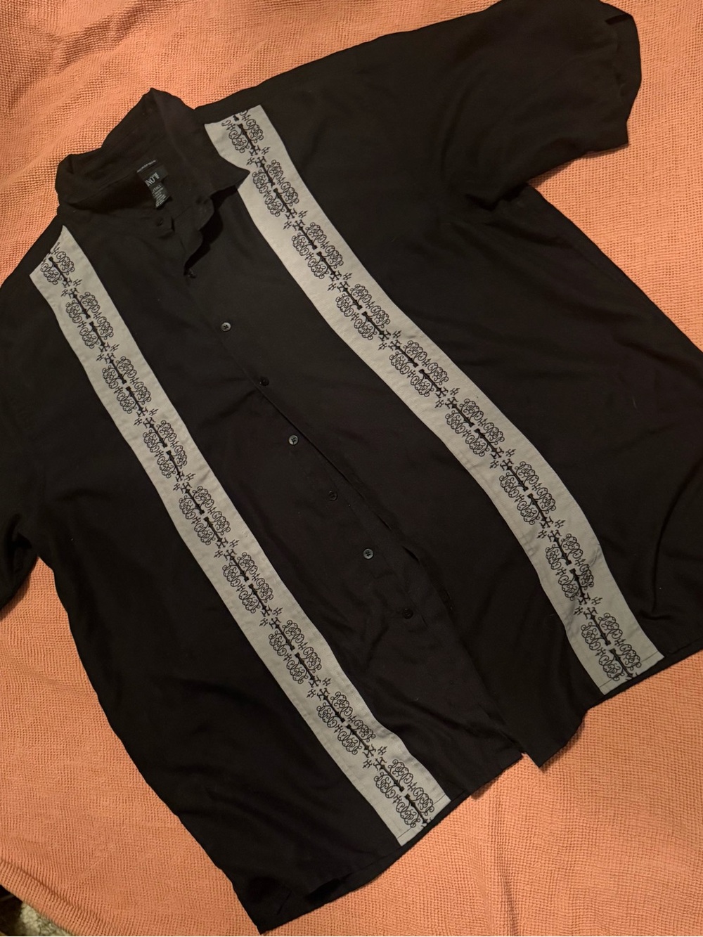 BRUNO Men Size 4X/BIG Sueded Microfiber Shirt